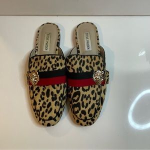Steve Madden Karisma leopard Cheetah Slip on Mules in   Great condition